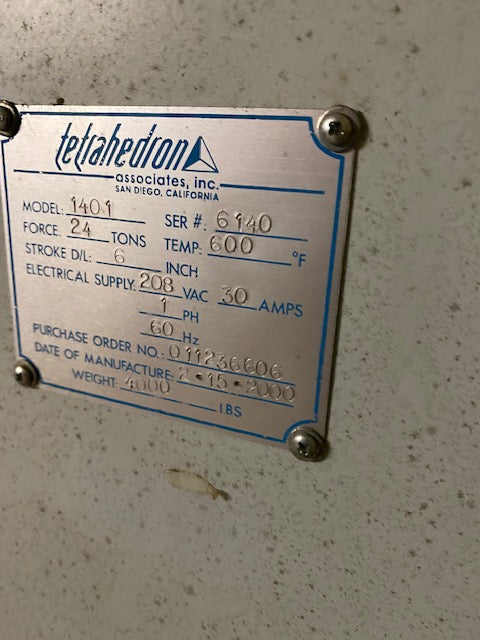 Tetrahedron Vacuum press